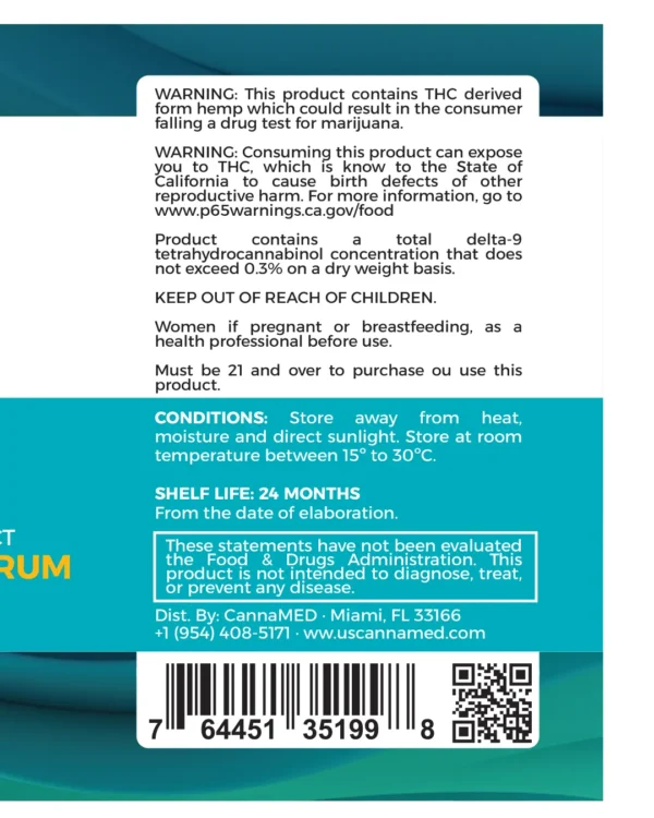 CannaMED | Broad Spectrum 1500mg THC Free