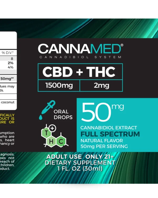 usCannaMed | Full Spectrum 1500mg THC 2mg