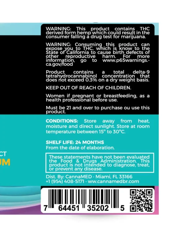 CannaMED | Full Spectrum 1500mg THC 2mg Melatonin