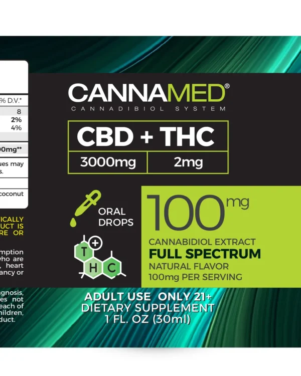 usCannaMed | Full Spectrum 3000mg THC 2mg
